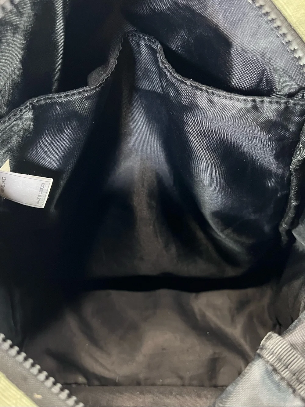 Distressed Adidas Mini Backpack Olive Green Broken in- AS IS